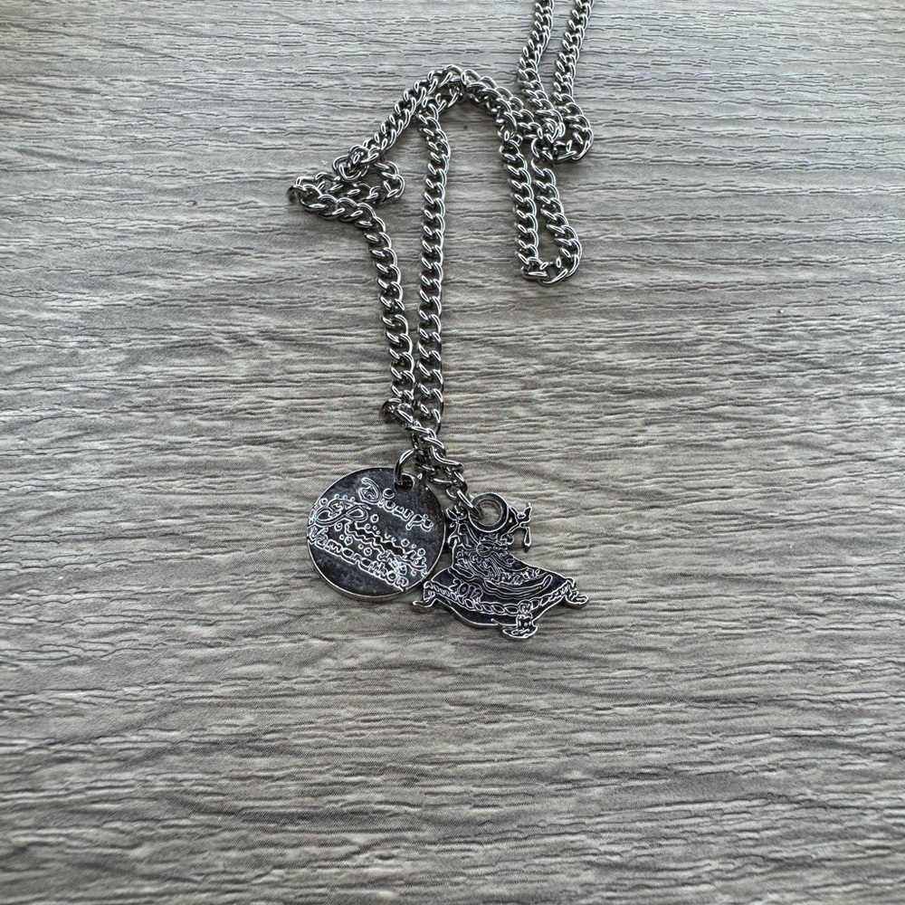 Silver Pendant Necklace Disney Princess Run 2012